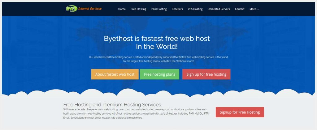 byet.host - free wordpress hosting